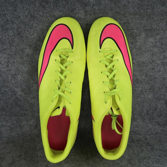 Nike Shoes Mens 11.5 Mercurial Victory V FG Soccer Cleats Volt Hyper Pink 2014 - Picture 6 of 11